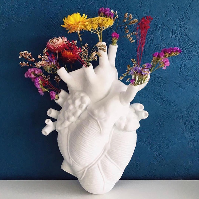 Anatomical Glass Heart vase