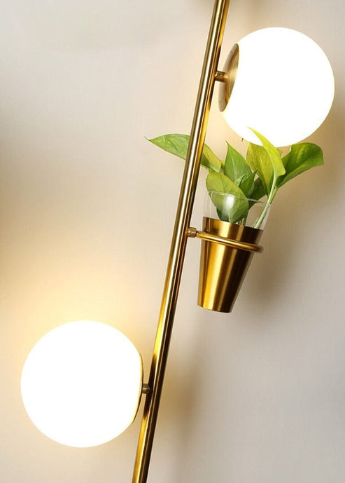 Glass Shade Floor Lamp - Decorstly