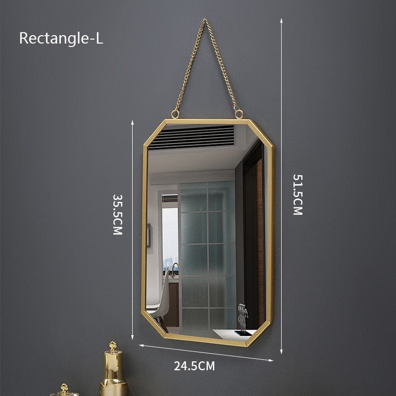Gold Framed Bathroom Mirror