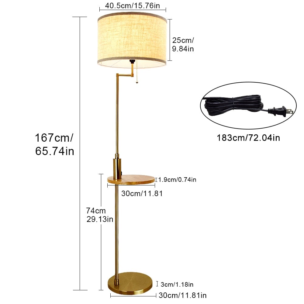 floor lamp dimensions