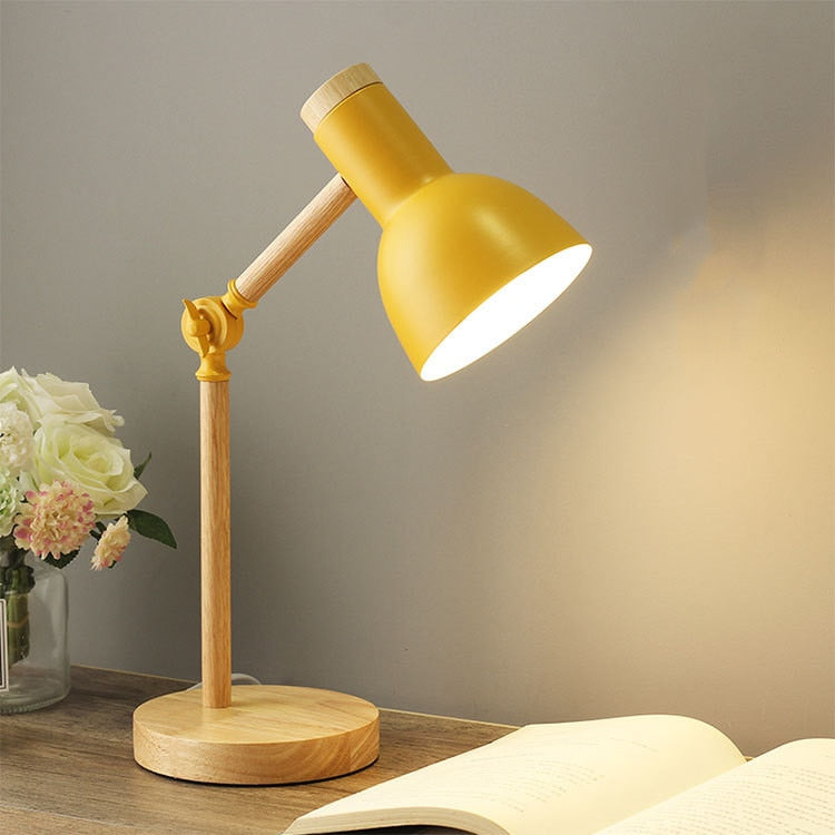 Yellow wooden Lamp