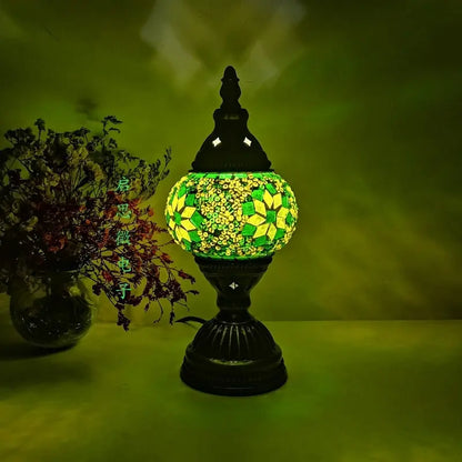 metal base colorful lampshade