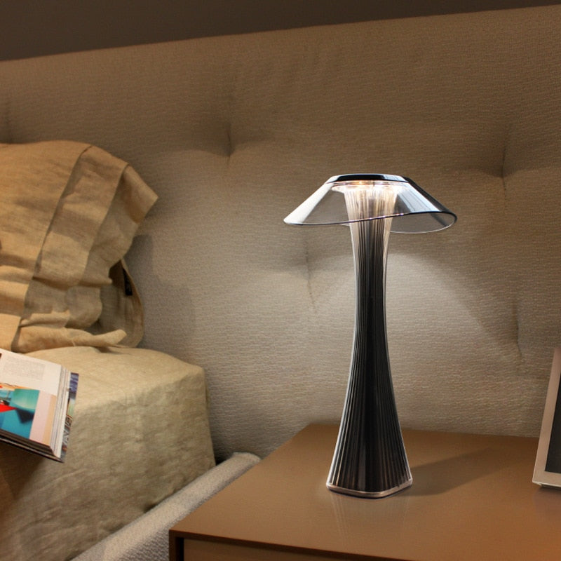 bedside black table lamp