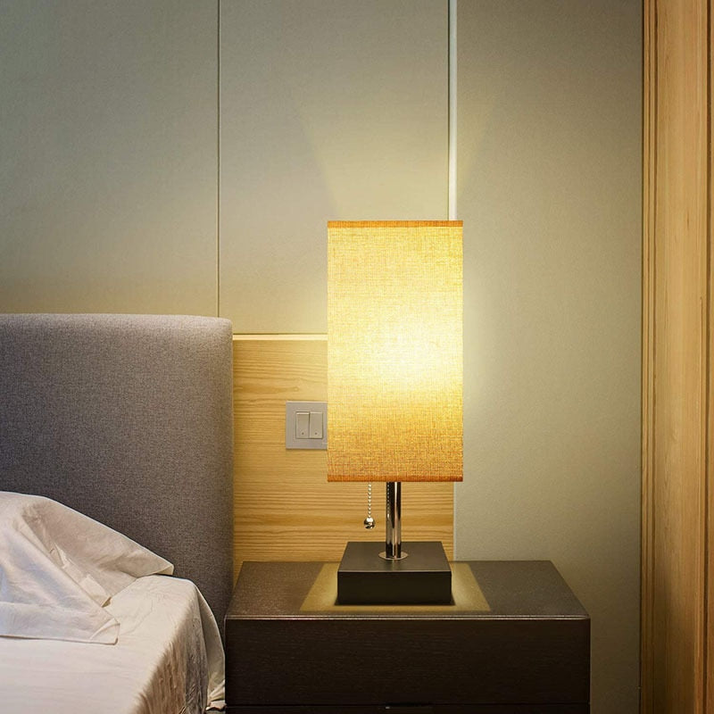 bedside fabric lamp