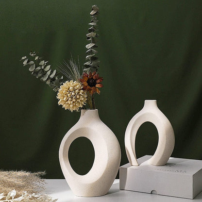 alt image 3 for Pampas Grass Ceramic Vase