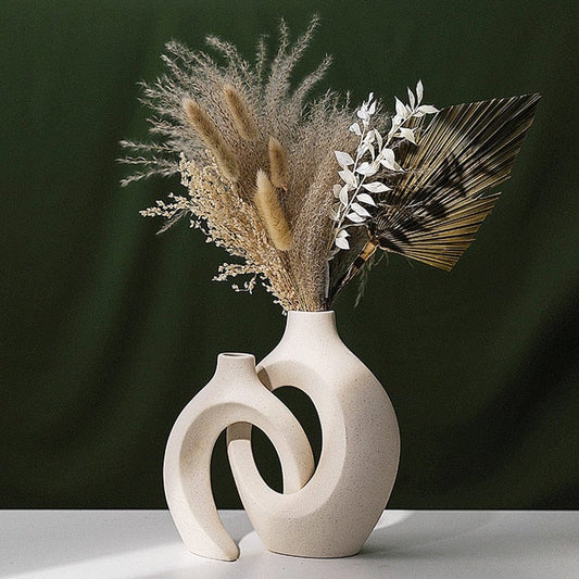 alt image 1 for Pampas Grass Ceramic Vase
