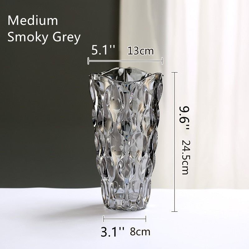 smoky grey vase