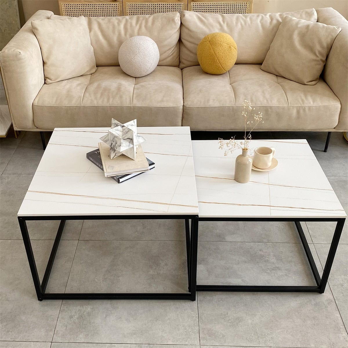 white marble coffee tables