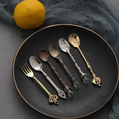 Vintage Royal Style Carved Spoons Fork