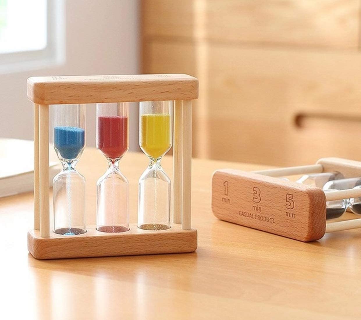 Wooden Decorative Hourglass Sand Timer 1
