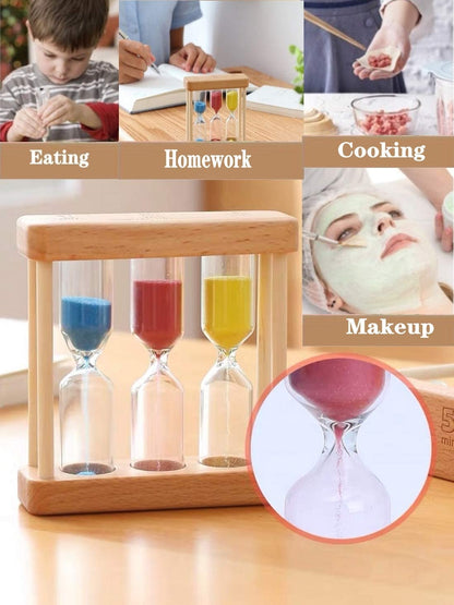 Wooden Decorative Hourglass Sand Timer 5