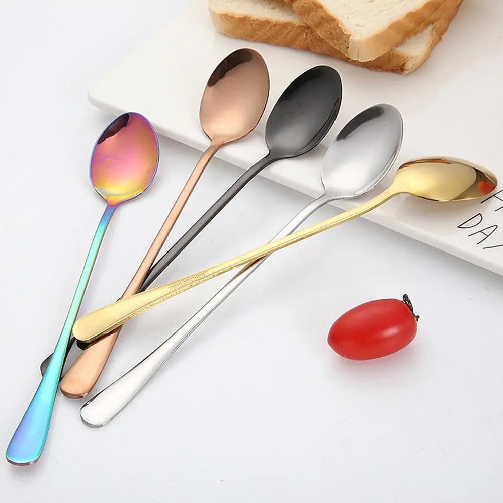 colourful steel spoon