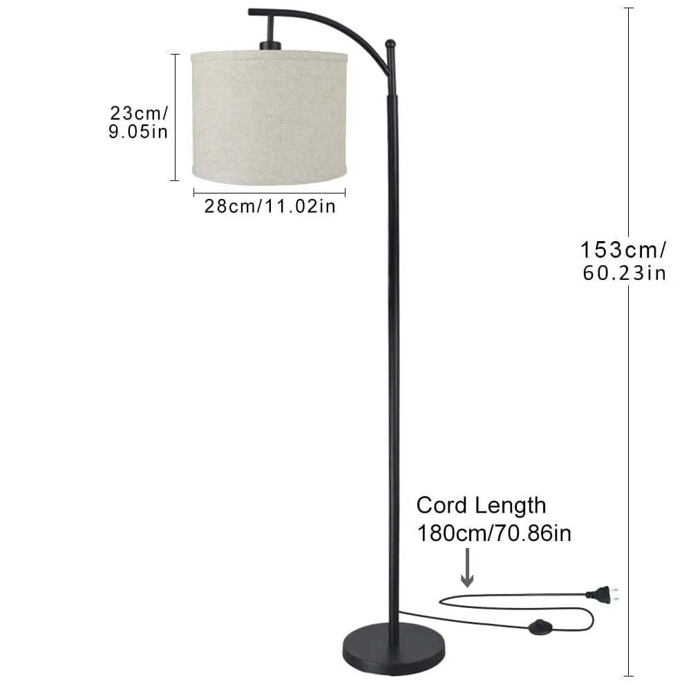 farmhouse floor lamps dimensions