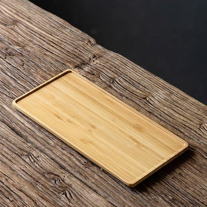 simply bamboo large rectangular serving tray