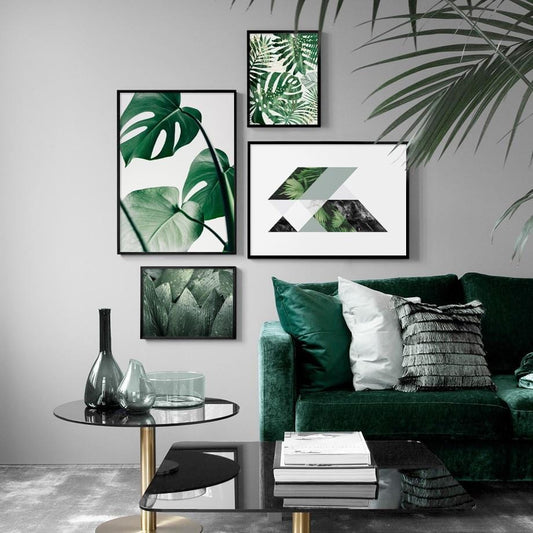 Green Leaf Canvas Painting