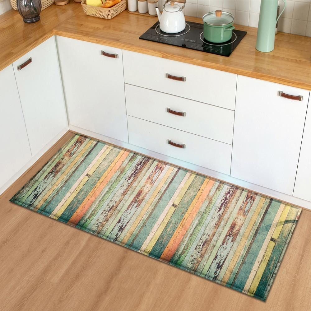 Wood Grain Kitchen Runner