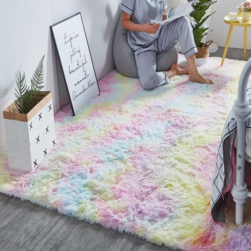 alt image 1 for plush rainbow rug