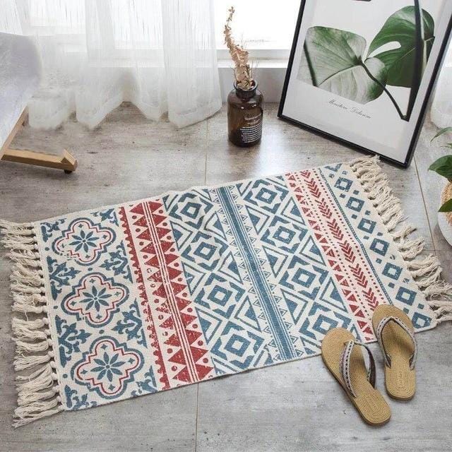 Retro Boho Area Rugs for bedroom