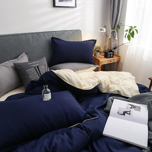 Blue Grey Duvet Cover