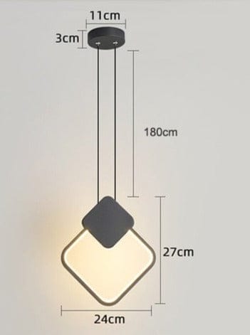 Modern Pendant Fixtures dimensions