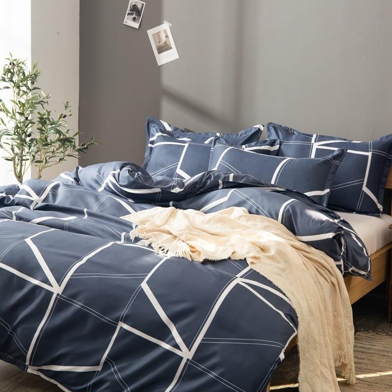 Geometric Stripe Duvet Cover