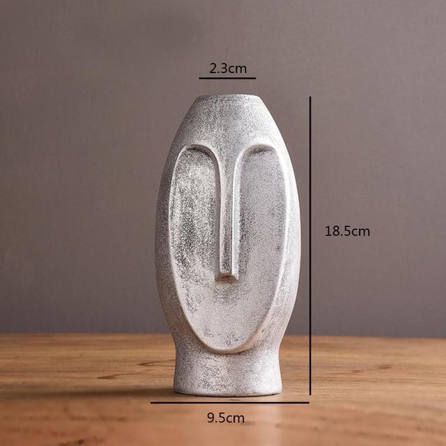 alt image 3 for Ceramic Face Vase