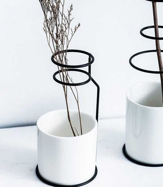 White Small Flower Vases