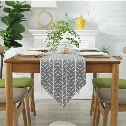 Grey Table Runner Flag - Decorstly
