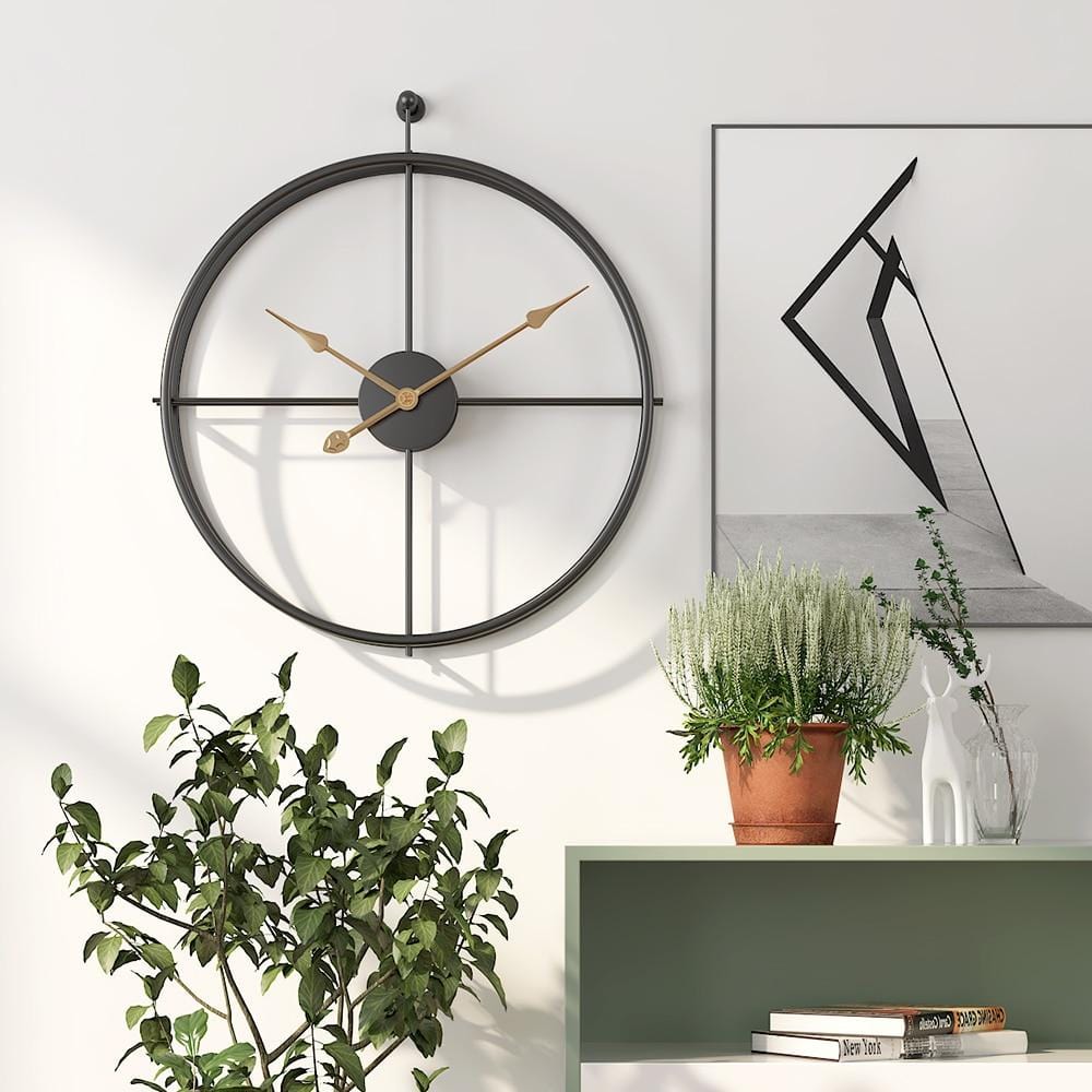 Vintage Black Wall Clock - Decorstly