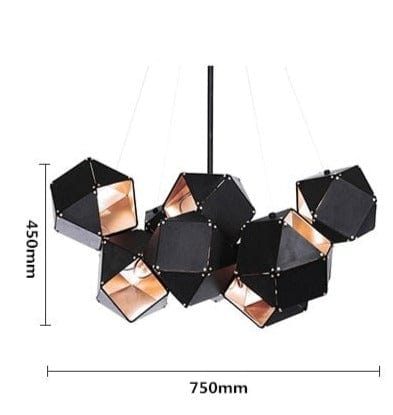 black chandelier dimensions
