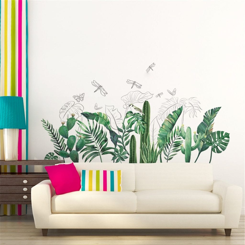 Tropical Plants Wall Stickers - Decorstly