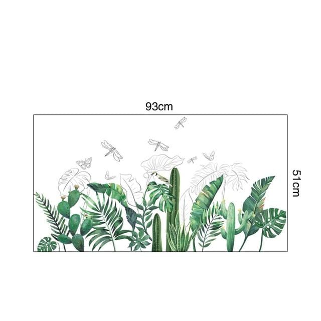 Tropical Plants Wall Stickers - Decorstly