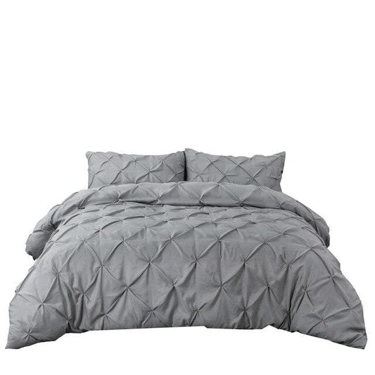 Pinch Pleat Duvet Cover Set - Decorstly