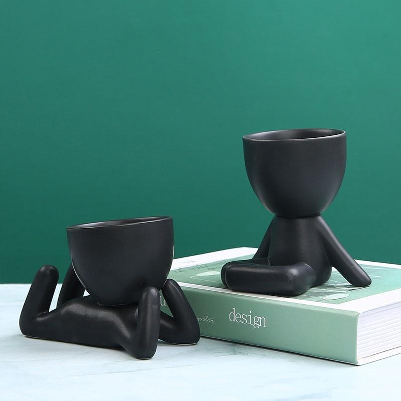 alt image 3 for Black Ceramic Vase