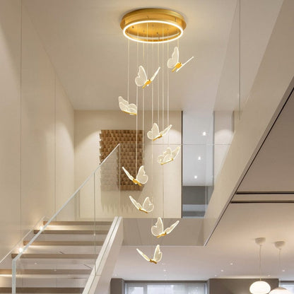 alt image 4 for Staircase Butterfly Chandelier