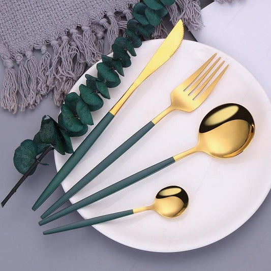 Mirror Steel Dinnerware Set - Decorstly