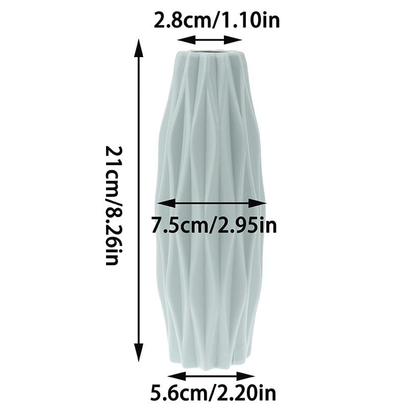 Plastic Flower Vase dimensions