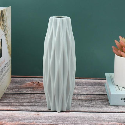 grey Plastic Flower Vase