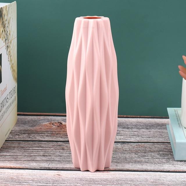pink Plastic Flower Vase