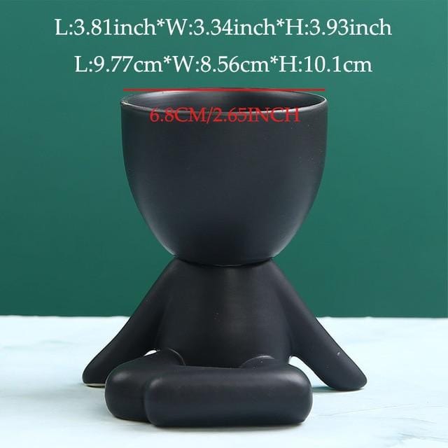 alt image 4 for Black Ceramic Vase