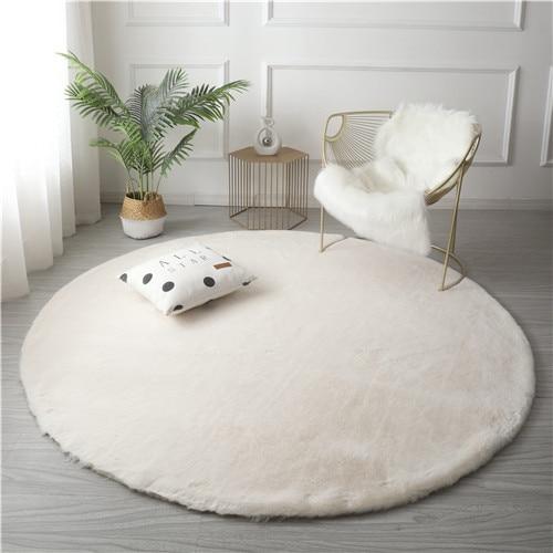 alt image 4 for Faux Rabbit Fur Rug