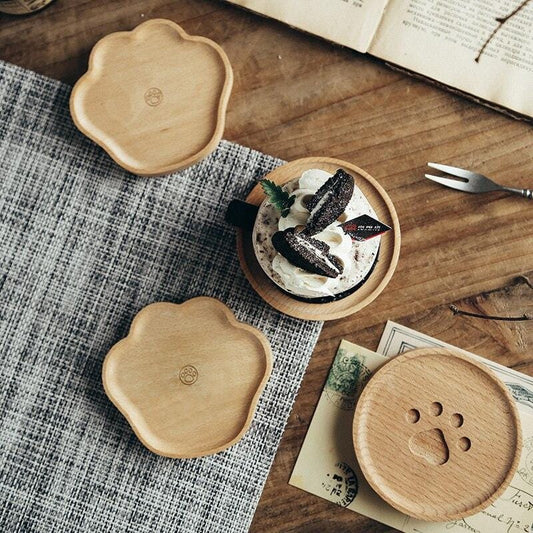 Wooden Cat Paw Dish