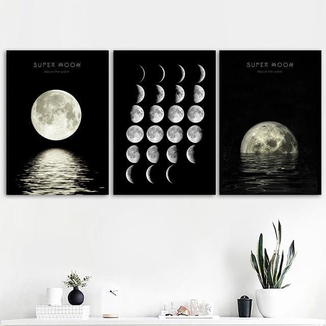 Moon Canvas Painting