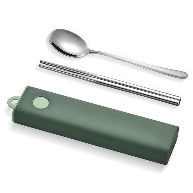Stainless Steel Spoon Chopsticks Set - Decorstly