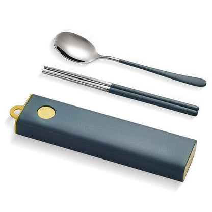 Stainless Steel Spoon Chopsticks Set - Decorstly