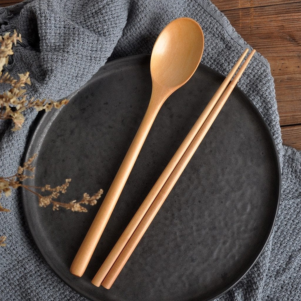 Wooden spoon Chopsticks - Decorstly