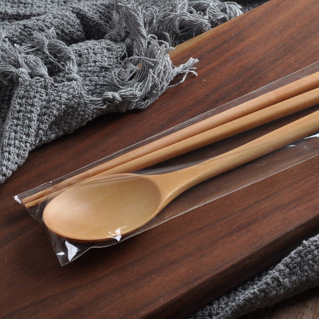 Wooden spoon Chopsticks - Decorstly