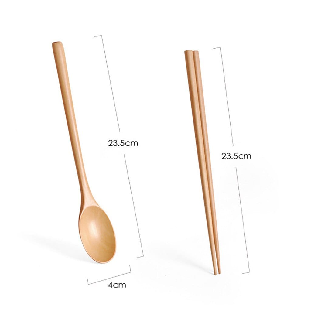 Wooden spoon Chopsticks - Decorstly