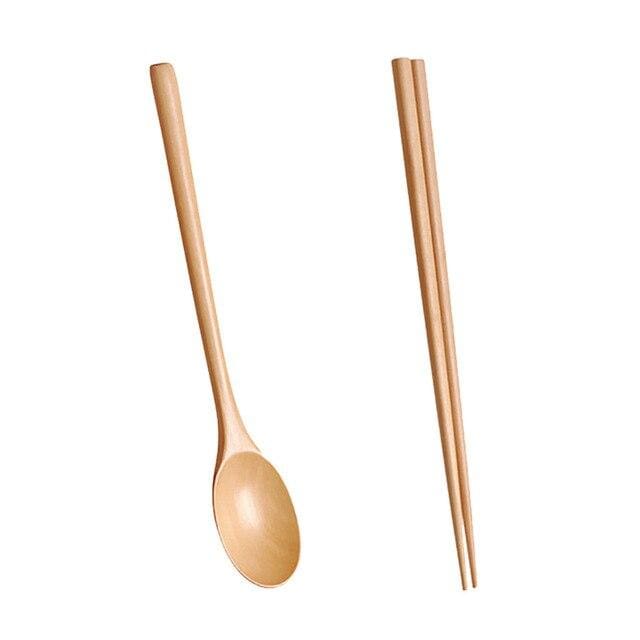 Wooden spoon Chopsticks - Decorstly
