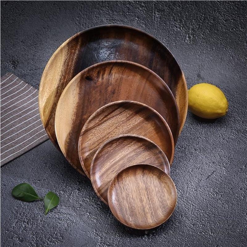 handmade wooden plates